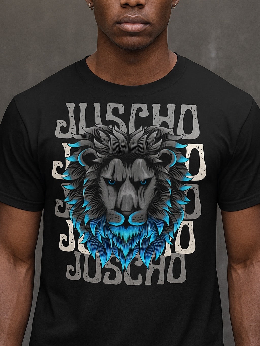 BLUE LION JUSCHO TEXT PRINT