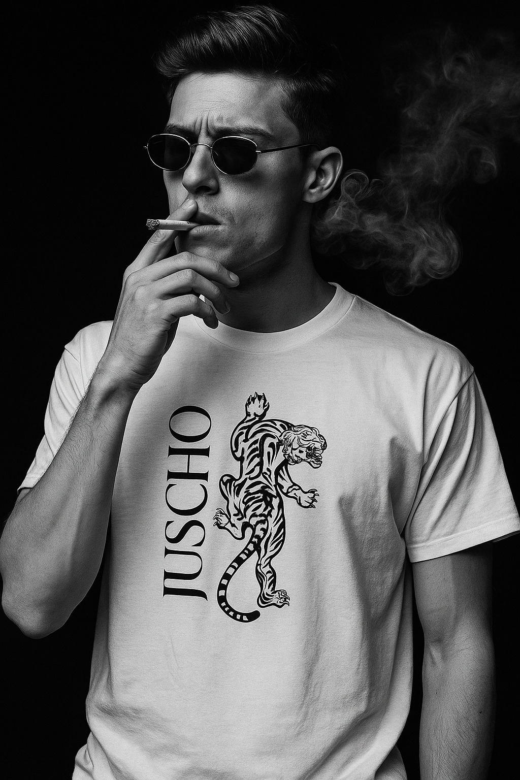 TIGER PRINTED T SHIRT