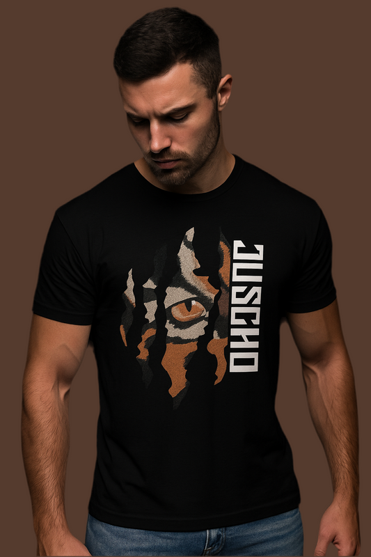 TIGER EMBROIDERY T SHIRT