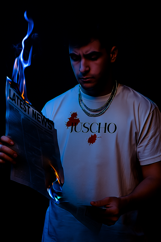 RED BRUSHED T SHIRT