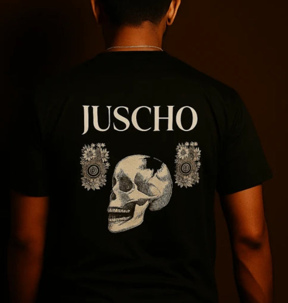 SKELETON HEAD FLORAL PRINT