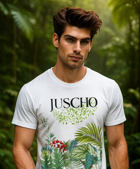 LEAVES & FLORAL PRINTED NATURE TEE