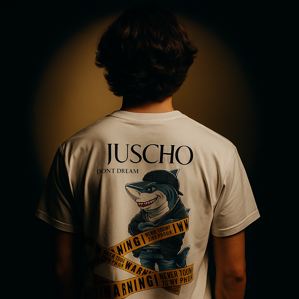 Shark with Warning labels Tee shirt